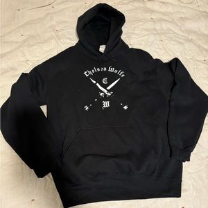 Chelsea Wolfe sweatshirt in size medium. Black with switchable design goth band
